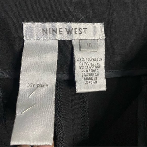 Nine West Women's Black High Waisted Capri Dress Pant - Picture 5 of 7